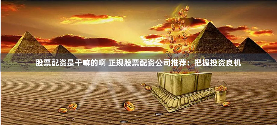 股票配资是干嘛的啊 正规股票配资公司推荐：把握投资良机